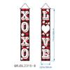 Bandera colgante para porche, decoración de fiesta de San Valentín transfronteriza, pancarta romántica para puerta, venta al por mayor