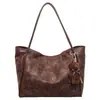 Bolso Tote de Moda Versátil para Mujer 2026 Nuevo Otoño/Invierno Estampado de Leopardo Bolso de Mano Gran Capacidad Bolso de Hombro Versátil Bolso de Axila