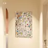 Diga adeus às paredes brancas sem graça! Painel decorativo de lantejoulas ativado pelo vento pintura decorativa entrada de casa mural criativo decoração de parede da sala de estar