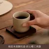 Taza de café estilo japonés para dropshipping, taza de arcilla para espresso, taza de té de cerámica hecha a mano, taza casera personalizada de cerámica rústica