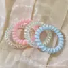 Elástico de Cabelo Tipo Fio de Telefone de Alta Qualidade para Mulheres, Elástico de Cabelo de Luxo, Alta Elasticidade, Elástico de Cabelo Durável e Não Prejudicial, Acessório de Cabeça Elegante