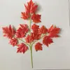 Hojas de árbol artificiales: hojas de arce rojo, hojas de arce japonés, hojas de ginkgo, hojas de plátano de sombra, hojas de sicómoro, hojas de arce de cinco puntas, ramas de aliso, hojas de plástico artificial