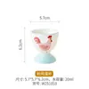 Conjunto de Tigela e Prato de Frango de Páscoa Colorido Macaron Cerâmica Desenho Animado Fofo Cor Sob Esmalte Uso Doméstico Infantil