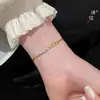 Pulsera de Cuerda Roja con Siete Perlas Puzuo Qiang Color Duradero Estilo Antiguo Dorado Arena Atrae la Fortuna Hecha a Mano para el Año del Zodiaco de la Mujer