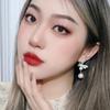 Pendientes de lazo rosa azul perla de moda para mujer Corea del Sur Pendientes de diseño súper hada pendientes de moda personalizados Nuevo