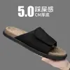 Sandalias Birkenstock talla grande para hombre, sandalias casuales tejidas de verano para exteriores, sandalias de suela blanda, sandalias slip-on de moda para exteriores