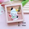 Grande Kaku Ku Série Cachorro Branco Resina Acessórios DIY Capa de Celular Tênis com Furos Patch Acessórios de Cabelo Material
