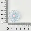 Acessórios de Resina Flor Margarida Transparente DIY Buraco Copo de Água Capa de Celular Grampo de Cabelo Corda de Cabeça Adesivo Decorativo para Veículo Elétrico