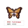 Tecido Bordado Colorido Borboleta Aplique para Colar Jaqueta Jeans Reparo de Buraco Aplique Artesanal DIY Acessórios de Vestuário Aplique Decorativo