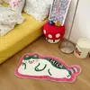Alfombra de mesita de noche para dormitorio transfronteriza, Alfombra de terciopelo de comercio exterior, Alfombra irregular para sala de estar, Manta tufted para sofá del hogar, Esterilla aislante de felpa refrescante