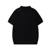 Roupas Masculinas Jie Zhan Estilo Old Money Camisa Texturizada de Manga Curta 2026 Verão Nova Marca de Moda Americana Camiseta Cardigan com Gola de Lapela