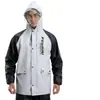 Impermeable, traje de lluvia para patinete eléctrico, conjunto separado de impermeable y pantalón de lluvia, unisex, adecuado para senderismo, repartidores de comida y motociclismo bajo lluvia intensa