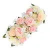Nuevo Arreglo Floral de Piso para Boda Flor de Seda Artificial Flor Acabada Decoración L Arreglo Floral de Eucalipto t Guía de Camino de Escenario Arte Floral para Boda