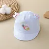 Sombrero de Sol de Dibujos Animados para Bebés Niños y Niñas, Estilo Delgado Primavera y Verano, Ala Suave, Protección Solar para Bebés