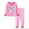 Ropa de verano para niña, dibujos animados, manga corta, amor, pez, ropa para casa, ropa interior de bebé, traje de pijama