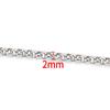 Agregue una cadena de perlas redondas brillantes, cadena de acero inoxidable, accesorios de bricolaje, collar, pulsera, cadena redonda de moda, accesorios de borla, cadena