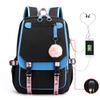 Mochila Lisa de Venda Quente Transfronteiriça Estilo Coreano Tecido Oxford Grande Capacidade Mochila Escolar para Estudante Simples Casual Versátil