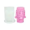 Portavelas de Ángel 3D Retro Molde de Silicona Adorno de Yeso con Relieve Europeo Velas Aromáticas Molde Transfronterizo Hecho a Mano