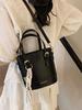 Bolsas de Mão Pequenas Transfronteiriças da Moda para Mulheres 2025 Nova Moda Transversal Casual Estilo Coreano Tote Bolsa Balde