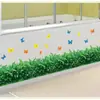 AY7185 Venta al por mayor de fábrica Flores Pequeñas para Rodapié de Prado Fondo de Dormitorio Sala de Estar Pegatina de Pared Impermeable Removible