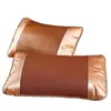 Verano Fresco Verano Colchoneta Funda de Almohada Almohadilla para Almohada para Adulto Colchoneta de Ratán Cubierta para Núcleo de Almohada Funda de Almohada Fresca Individual Dos Pares