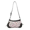 Bolsa Linda Estilo Coreano Transfronteriza con Estampado de Cerezas para Mujer 2025 Nuevo Estilo Casual Moda Casual Simple Bolso de Hombro