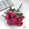 Simulación de rosas de ensueño de 7 cabezas, ramos de rosas de esquina de múltiples capas, flores falsas para bodas, auditorio con flores, accesorios florales para fotografía