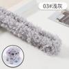 Palo retorcido de lana rizada Tiras de felpa de colores para la raíz del cabello Material DIY Super Grueso y Denso Regalo casero Oso de peluche