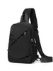 Bolsa Simples para Ciclismo Masculina, Bolsa de Ombro para Exterior, Repelente à Água, Bolsa Transversal Casual e Versátil, Bolsa de Peito Esportiva de Grande Capacidade
