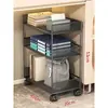 Estante de Almacenamiento Debajo del Escritorio para Estudiantes Estante para Mochila Escolar Móvil Estantería Escritorio de Oficina Estante para Almacenamiento de Libros Estación Carro con Poleas