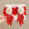 Accesorios Tradicionales para el Cabello de Niñas para Año Nuevo, Pinzas para el Cabello con Lazo Estilo Chino Hanfu de Año Nuevo, Horquillas para Bebé Año del Caballo al por Mayor