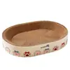 Tabla Rascadora y Cama para Gatos Combinadas, Papel Corrugado Redondo Resistente a Arañazos y al Desgaste, Suministros para Gatos, Juguetes