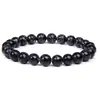 Pulsera de Piedras Naturales Mixtas de 8 mm Transfronteriza Europea y Americana para Hombres, Pulsera Elástica de Turquesa Blanca, Muy Vendida en Comercio Exterior