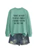 Amazon Wish Estação Independente Casual Elegante Feminino Não Há Necessidade de Moletom Simples com Letra
