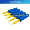 Bomba de mão para balões atacado empurrar puxar plástico inflador portátil Amarelo Azul Balão Mágico inflador bidirecional