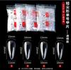 Manicure peça de unha individual amêndoa curta escada ballet oval curto pontudo japonês placa de prática para iniciantes peça de unha 50 peças