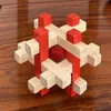 Bloque Kongming de Colores Juguetes de Inteligencia Bola Luban Bloque Kongming Estudiantes Adultos Juguetes de Madera Bola Luban