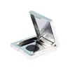 Caja de Polvo para Contorno Rubor Cuadrada con Tapa abatible Hebilla de Sombra de Ojos Monocromática Nueva Caja de Empaque para Corrector con Espejo