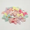 Contas de gelatina acrílica, laços de fita de gelatina em cores de doce, gravatas borboleta coloridas semitransparentes, contas para corrente de celular DIY