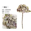 Flor Artificial Rama Corta Hortensia de Otoño Decoración para el Hogar Arreglo Floral Decoración Suave para Hotel Flor de Mesa Venta Caliente Transfronteriza Flor Artificial