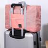 Bolsa de viagem dobrável portátil para viagens curtas, mala de viagem com grande capacidade e carrinho para avião