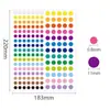 Pegatinas de Etiquetado para Oficina, Etiquetas Autoadhesivas, Marcadores de Tamaño, Pegatinas Triangulares, Pegatinas de Marcado Multicolor, Pegatinas para Horario