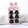 Pinza para el pelo pequeña trenzada de 2.5 cm, color café con leche, nueva, ovalada, para mechones rotos, flequillo, accesorios para la cabeza para niños, suministro transfronterizo