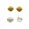 Pendientes de Botón Geométricos de Latón Minimalistas Europeos y Americanos, Estilo Simple de Nicho, Pendientes de Moda Versátiles de Tendencia, Lujo Ligero para el Trayecto
