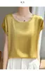 Camiseta de Manga Corta, Nuevo Estilo de Verano, Top de Cuello Redondo, Moderno y Elegante, Corte Holgado, Tallas Grandes, Ropa para Madres, Tencel Estampado 3D