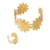 Pulsera de Apertura Fresca Natural de Alto Nivel de Nuevo Estilo Transfronteriza Flor Tamaño Ajustable Pulsera de Apertura para Mujer