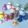 Toalha de Urso Veludo Coral Lembrança Toalha Pequena Toalha de Presente Pequeno Urso Toalha de Presente Prático Lembrança de Casamento Urso Bebê