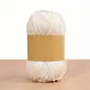 Fio de Seda Gelada de Três Fios, Fio de Seda Brilhante, Chapéu de Sol Tricotado à Mão, Bolsa de Crochê, Fio de Lã, Fio de Cânhamo Gelado Leve