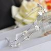 Coreia do Sul Acessórios de Cabelo Simples Adorno de Cabeça Doce Presilhas de Cabelo Largas com Strass Faixa de Cabelo com Diamante Tiara de Camada Dupla Joias Japonesas e Coreanas