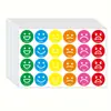 24 Pegatinas/Hoja Pegatinas de Colores para Ánimo Recompensas para Maestros Diario Scrapbook Planificador Sobre Empaque de Regalo
